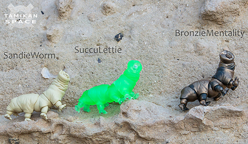 SandieWorm, SuccuLettie and BronzieMentality Tardigrades